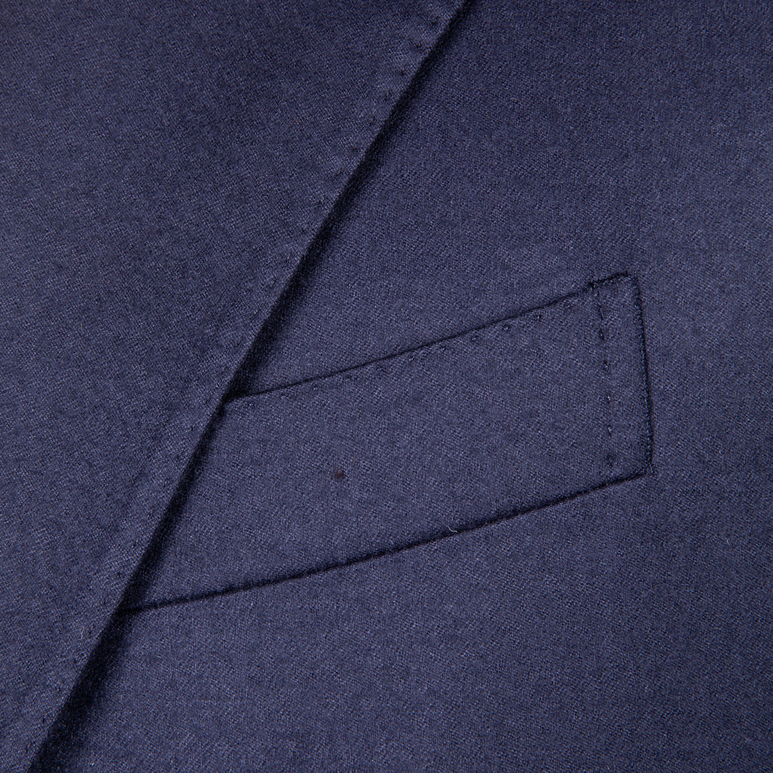 Caruso 180s Wool-Silk Butterfly Jacket Mid Blue