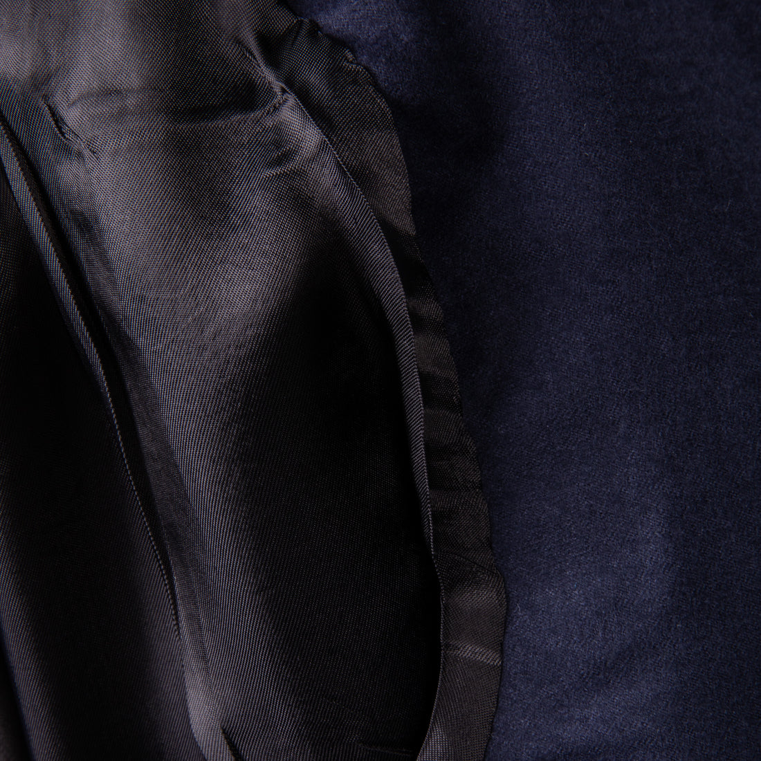 Caruso 180s Wool-Silk Butterfly Jacket Mid Blue