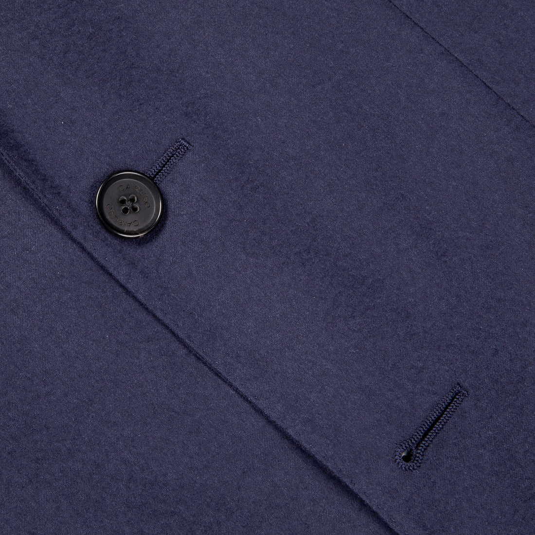 Caruso 180s Wool-Silk Butterfly Jacket Mid Blue