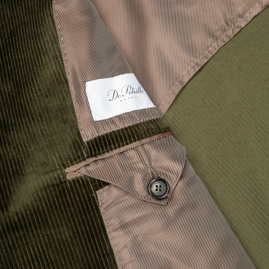De Petrillo Posillipo Corduroy Jacket Verde Marcio Scuro