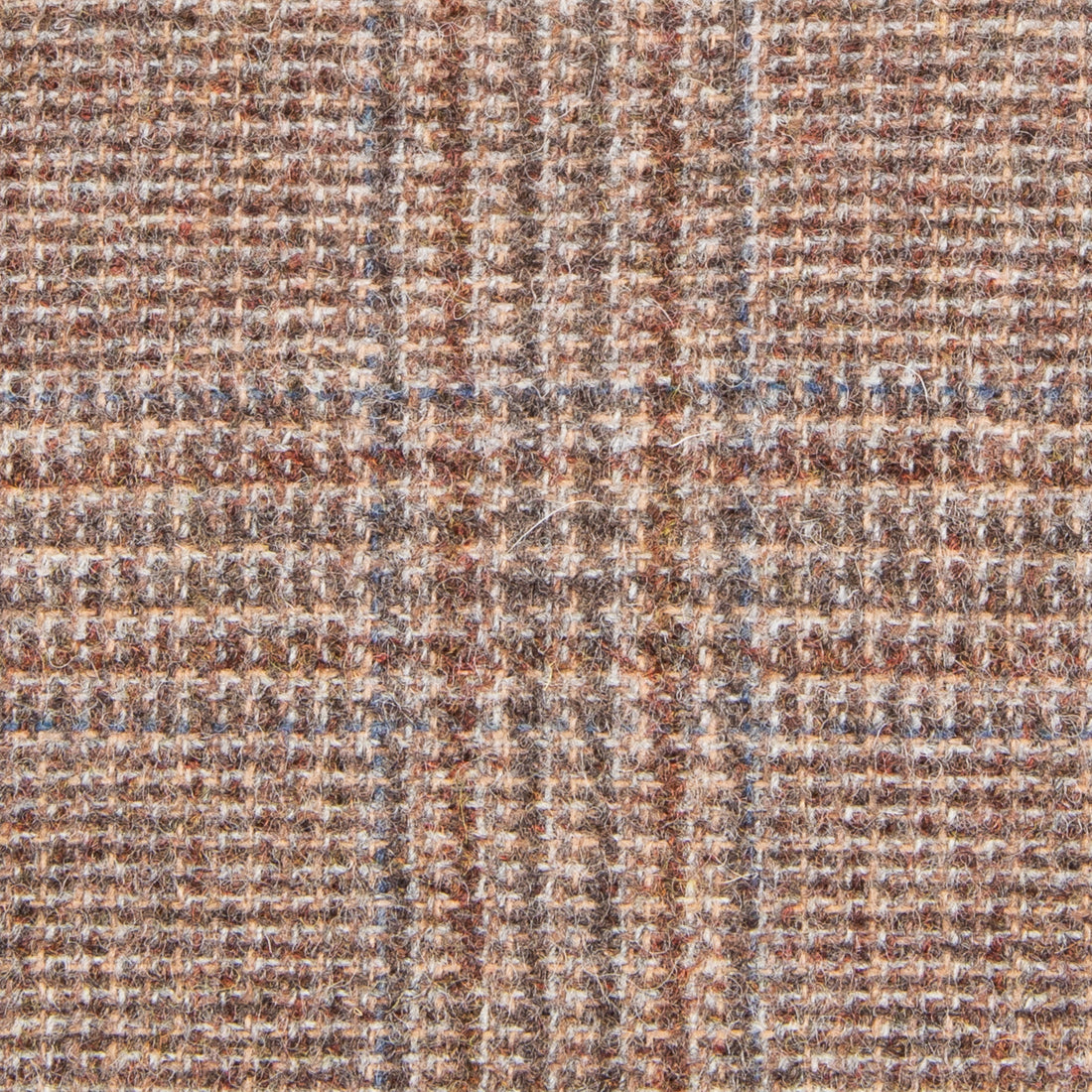 De Petrillo Posillipo Shetland Tweed Jacket Prince Of Wales Beige