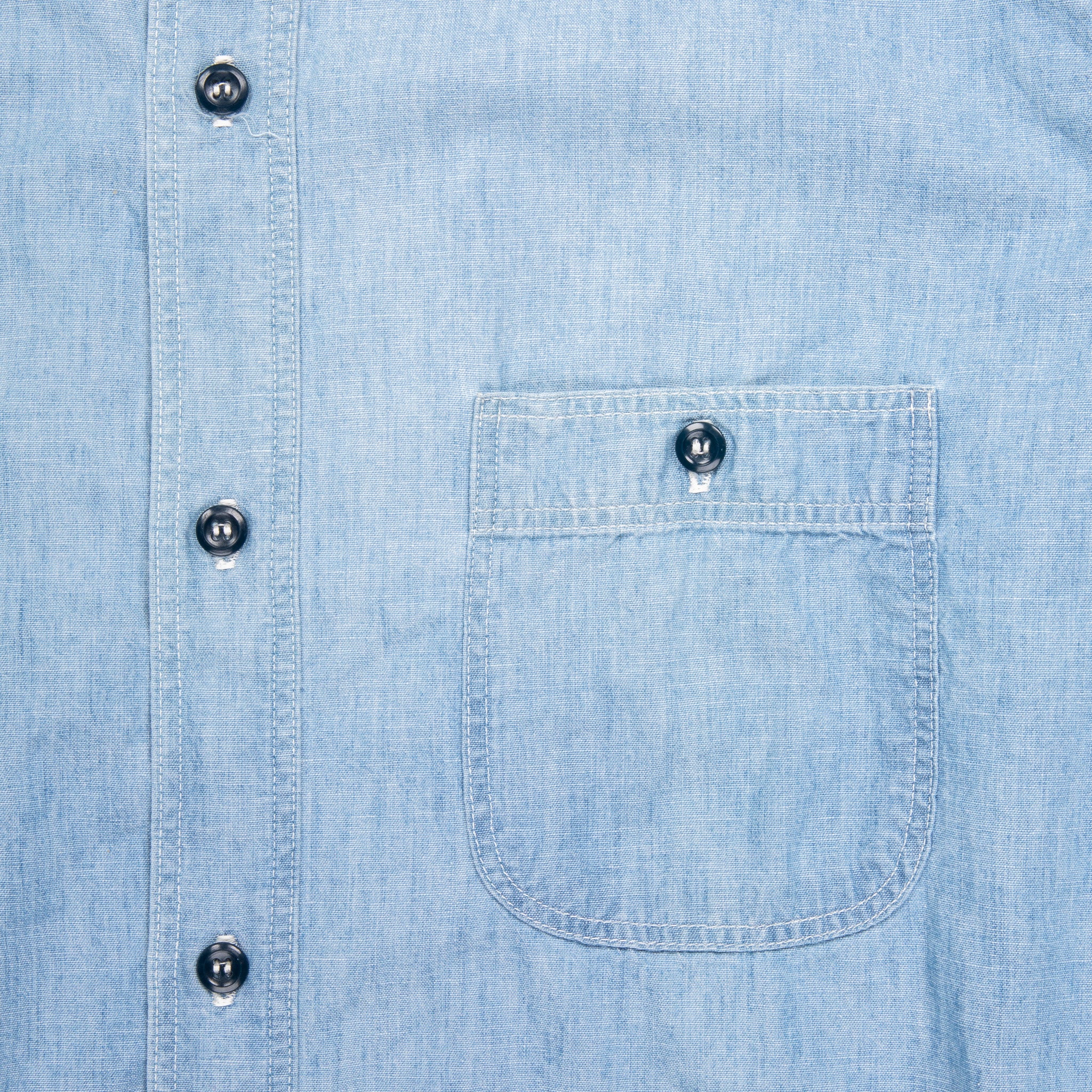 Orslow Vintage Fit Work Shirt Bleached Chambray