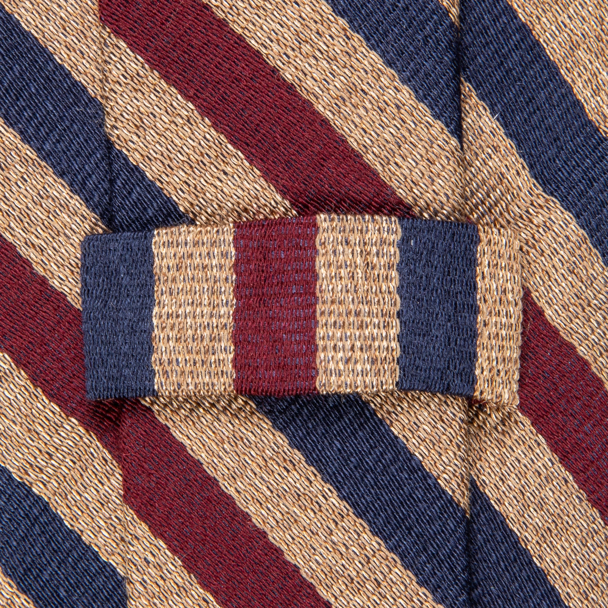 Finamore Anversa Tie Untipped Linen Silk Stripe