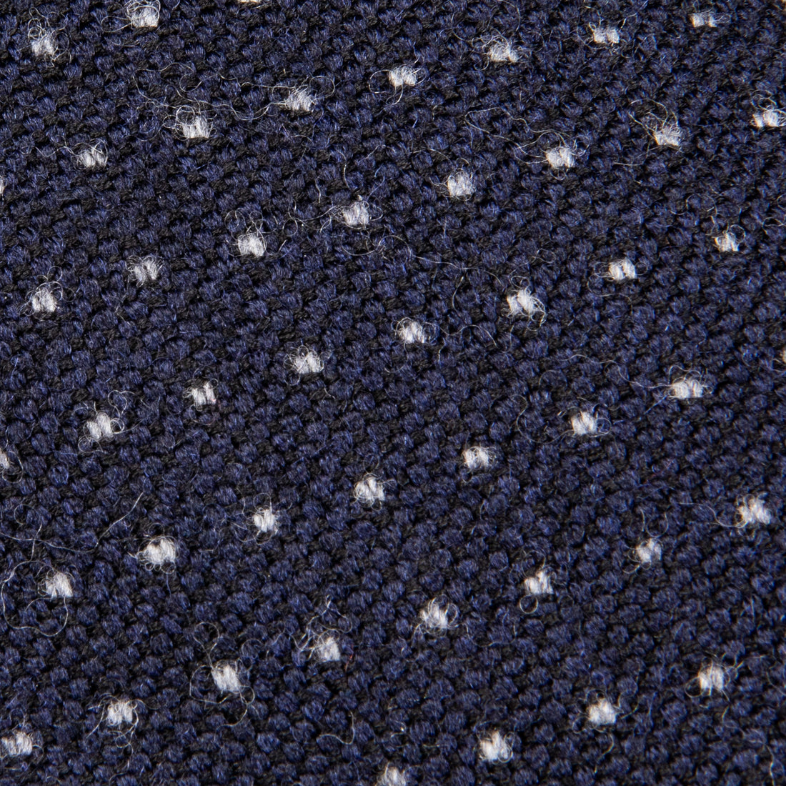 Finamore Anversa Tie Untipped Jacquard Polka Dot Navy