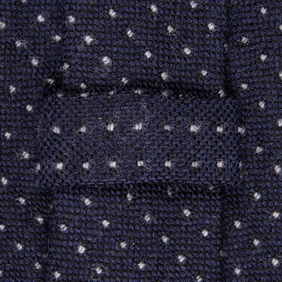 Finamore Anversa Tie Untipped Jacquard Polka Dot Navy