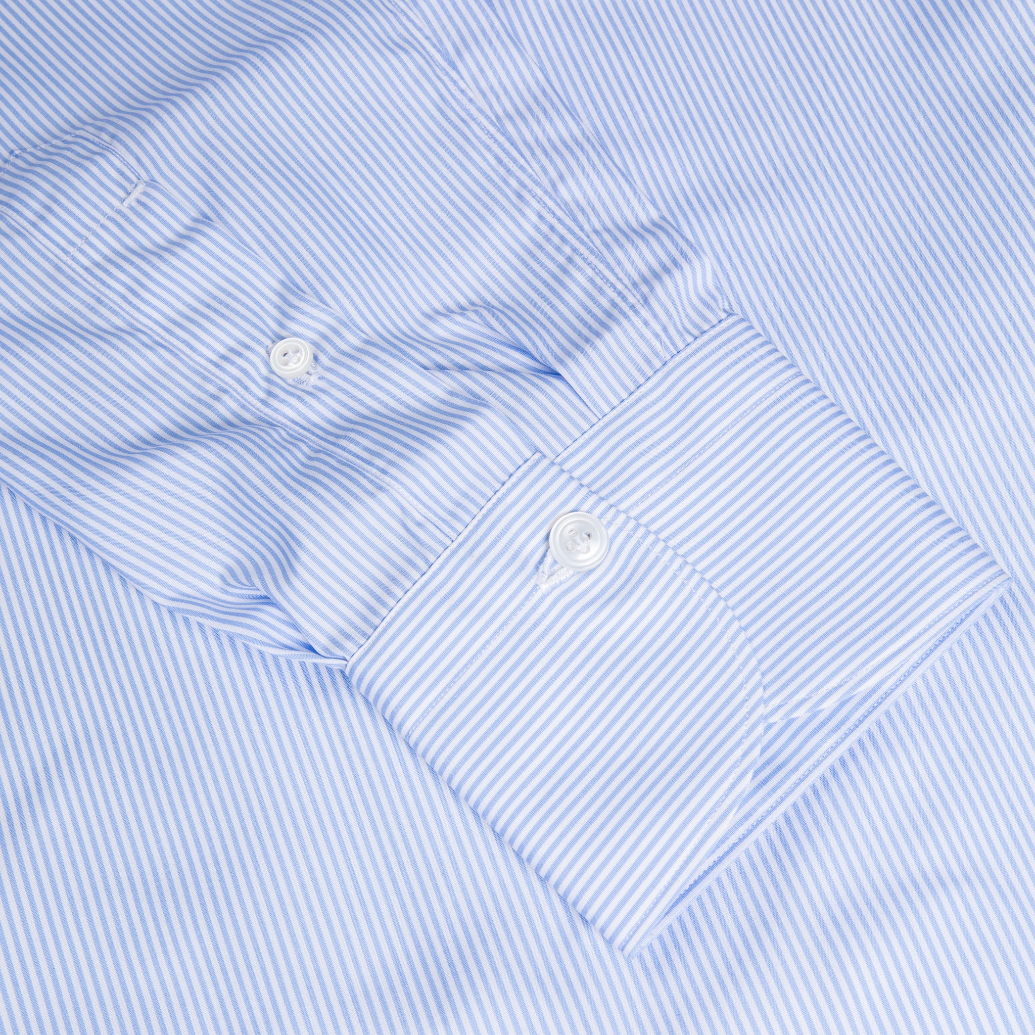 Finamore &quot;Traveller&quot; shirt Milano fit collar eduardo light blue stripe