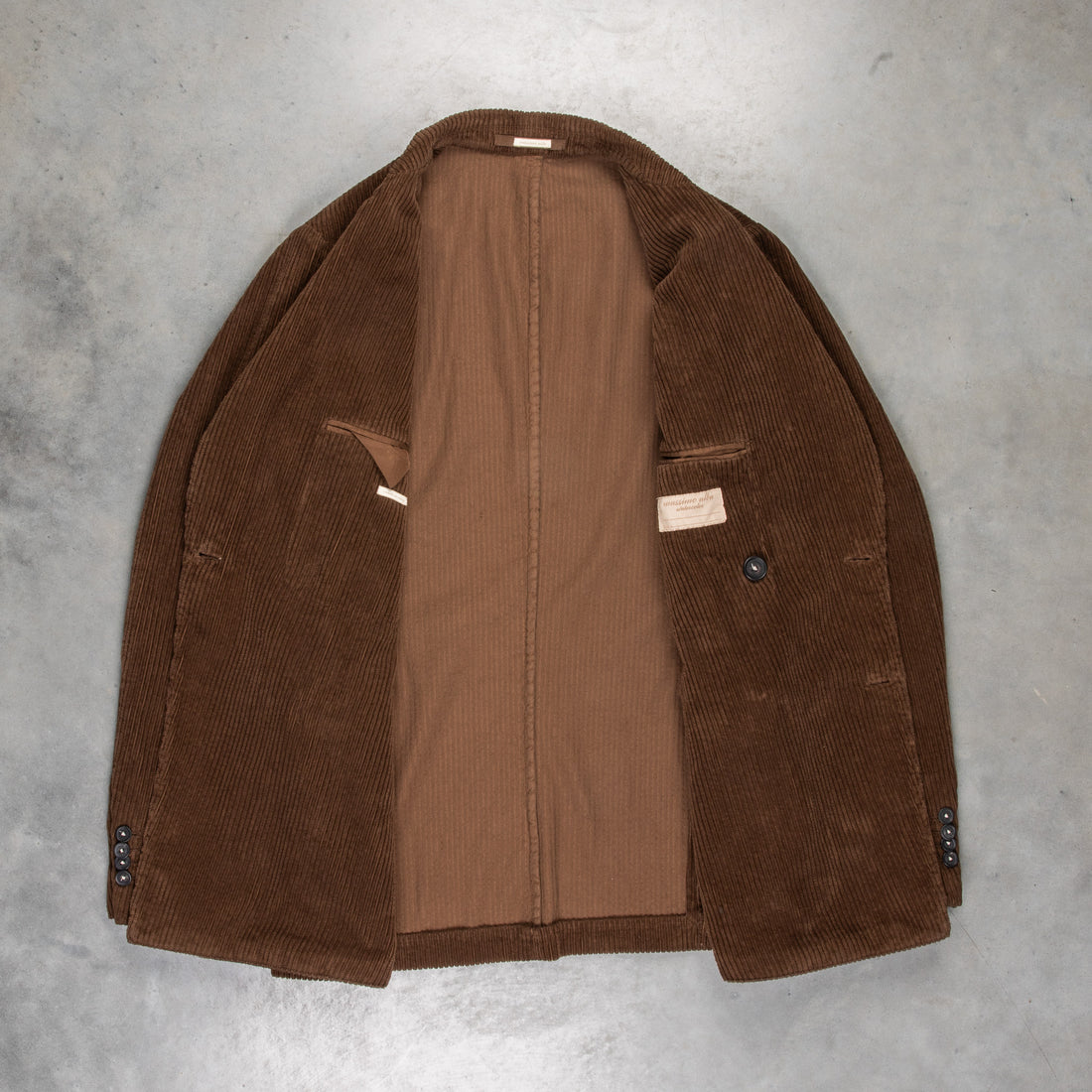 Massimo Alba Monster Double Breasted Blazer Noce