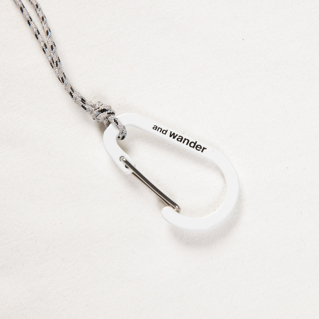 And Wander Heavy Cotton Pocket LS T-Shirt White