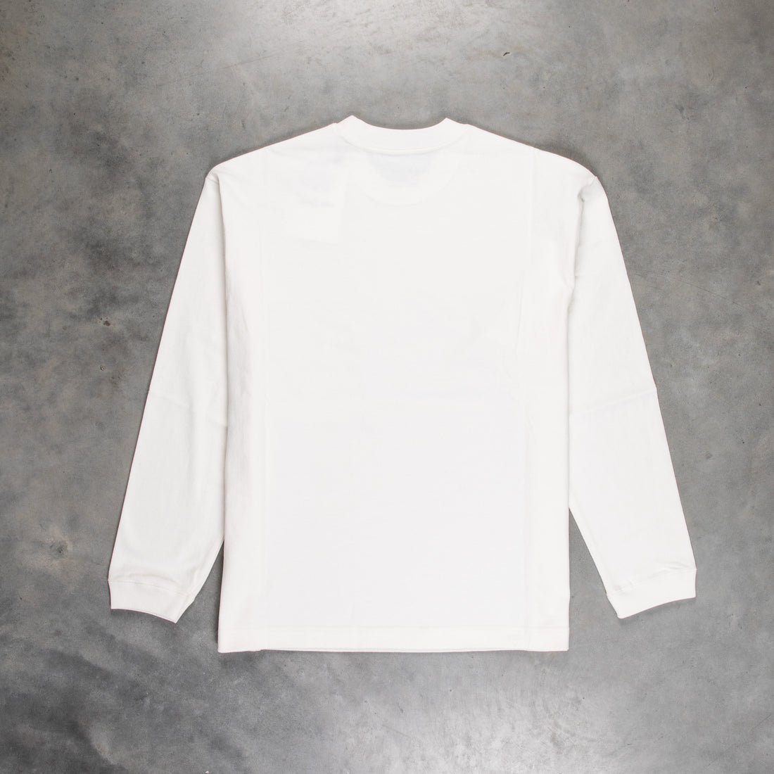 And Wander Heavy Cotton Pocket LS T-Shirt White