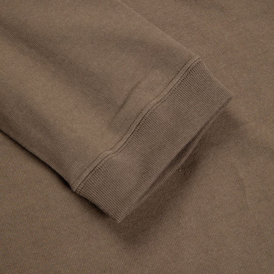 And Wander Heavy Cotton Pocket LS T-Shirt D. Beige