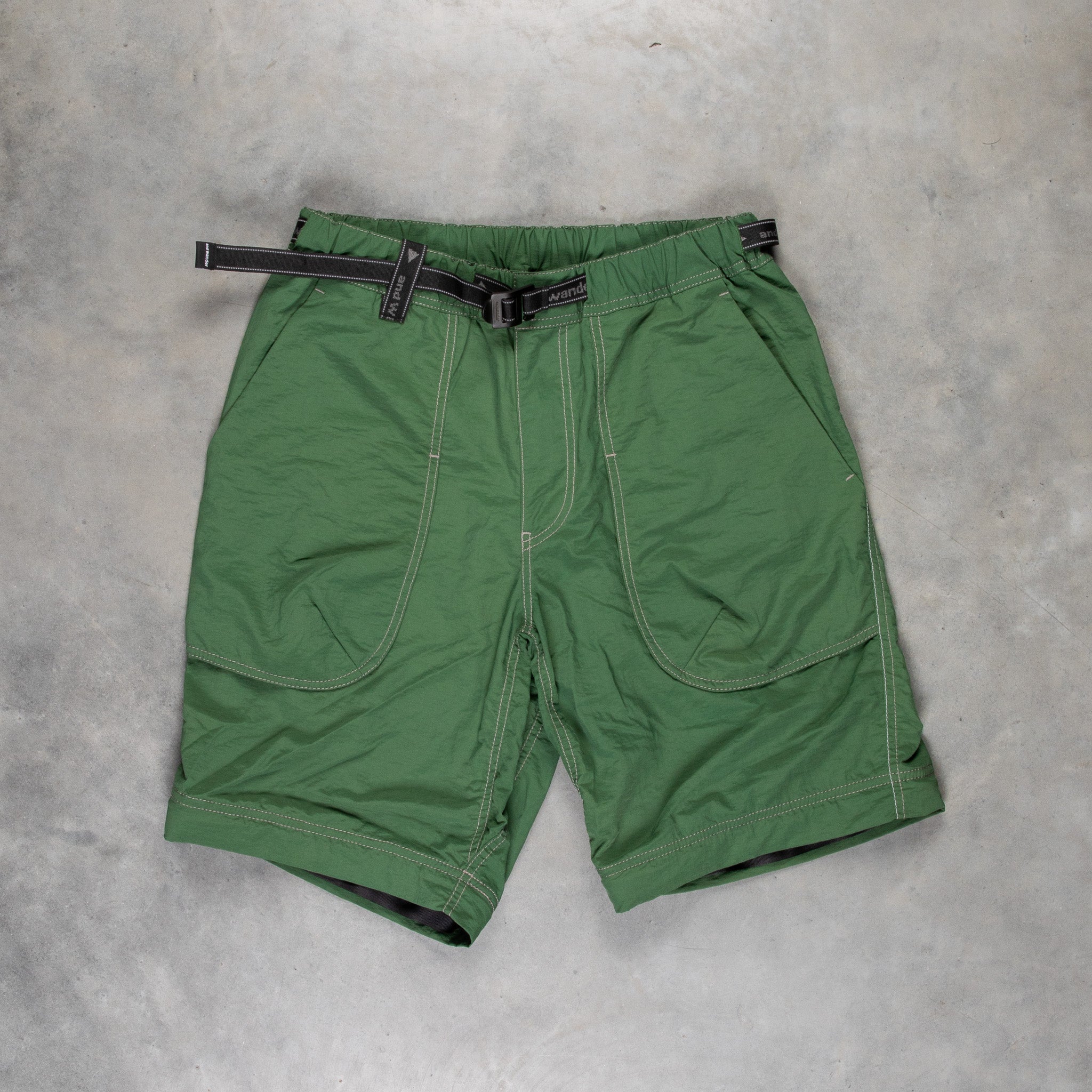 And Wander NY Taffeta 2-Way Pants D. Green