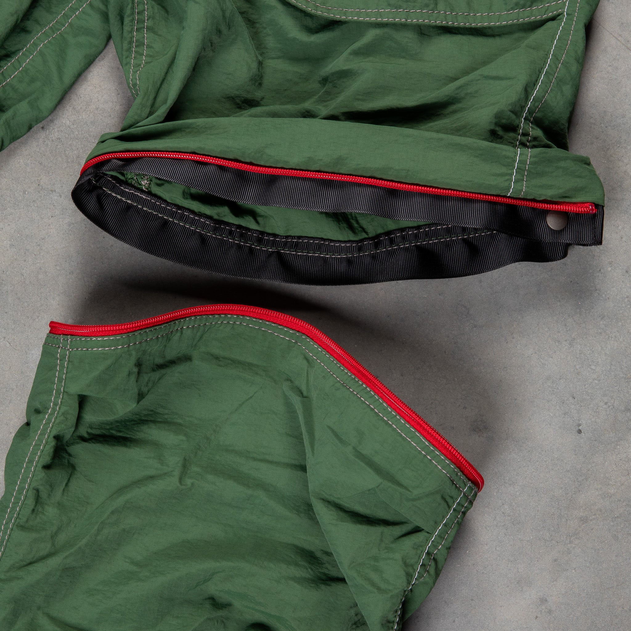 And Wander NY Taffeta 2-Way Pants D. Green