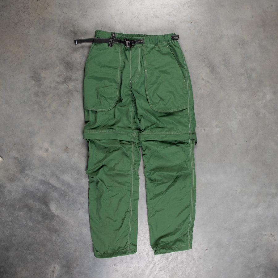 And Wander NY Taffeta 2-Way Pants D. Green
