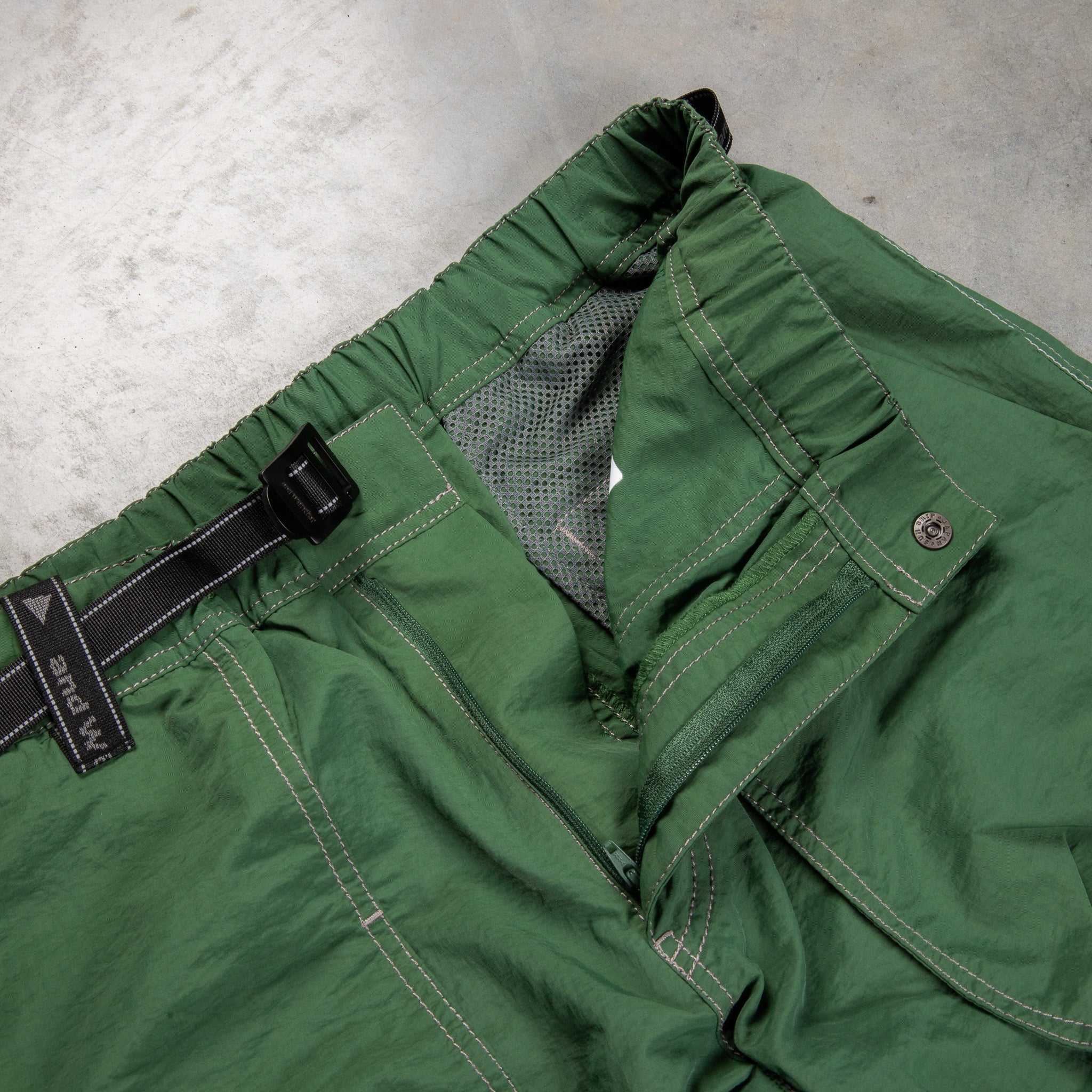 And Wander NY Taffeta 2-Way Pants D. Green