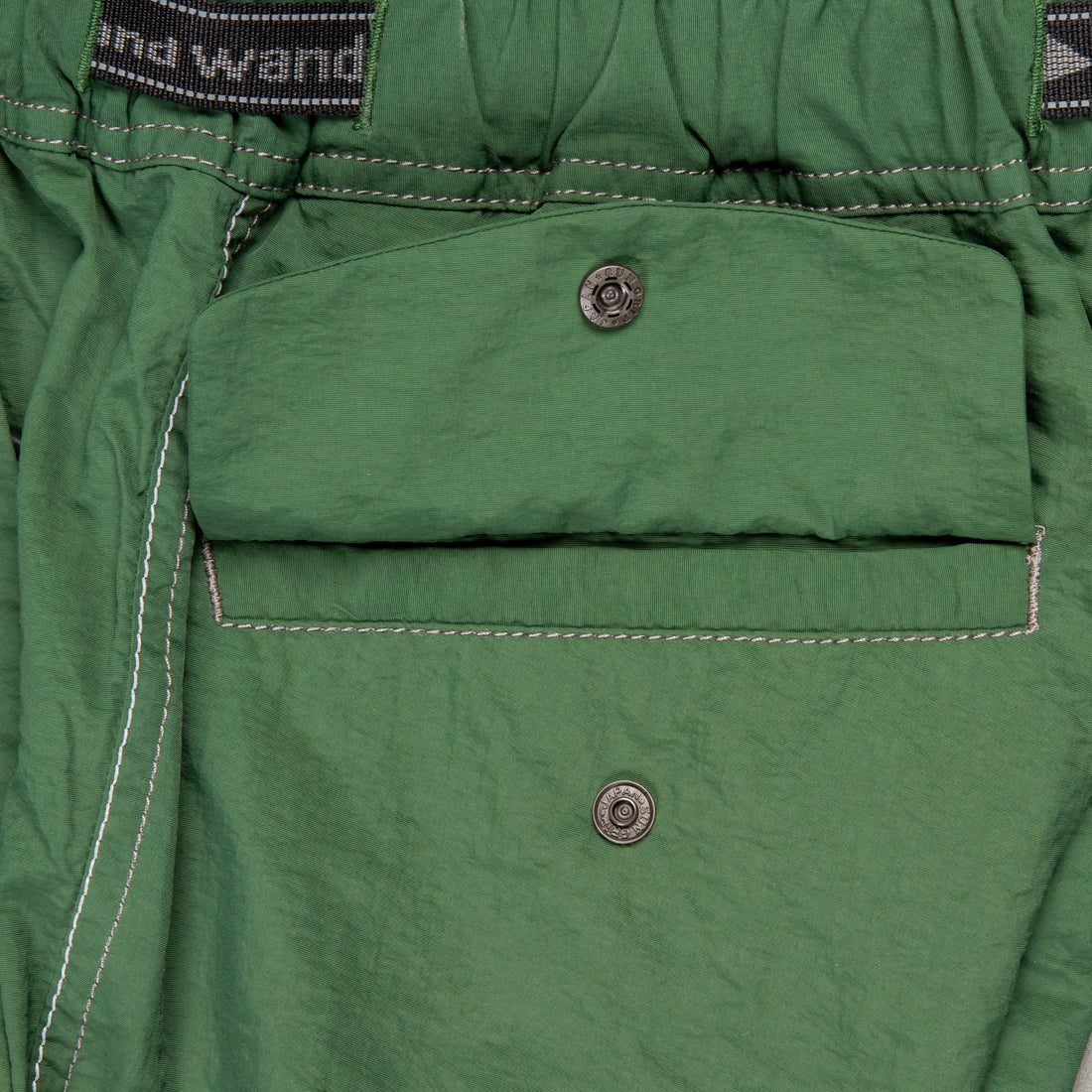 And Wander NY Taffeta 2-Way Pants D. Green