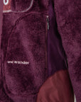 And Wander High Loft Fleece Jacket Purple