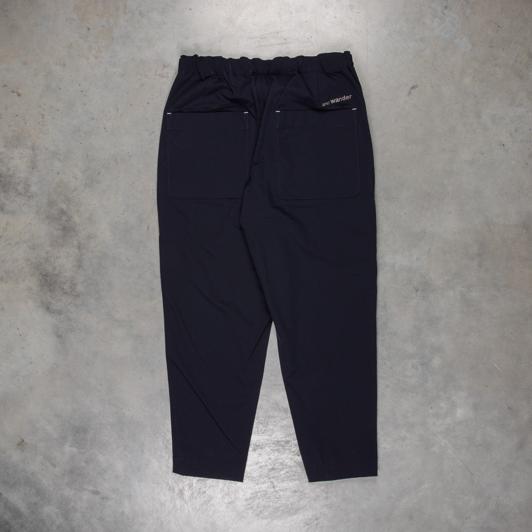 And Wander Light W Cloth Pants Navy