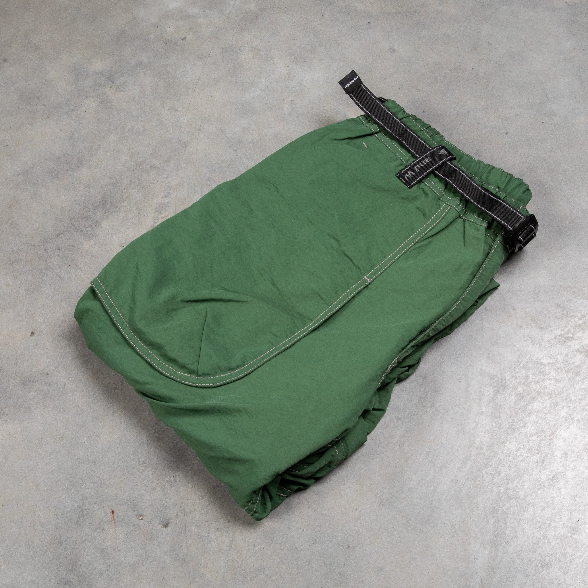 And Wander NY Taffeta 2-Way Pants D. Green