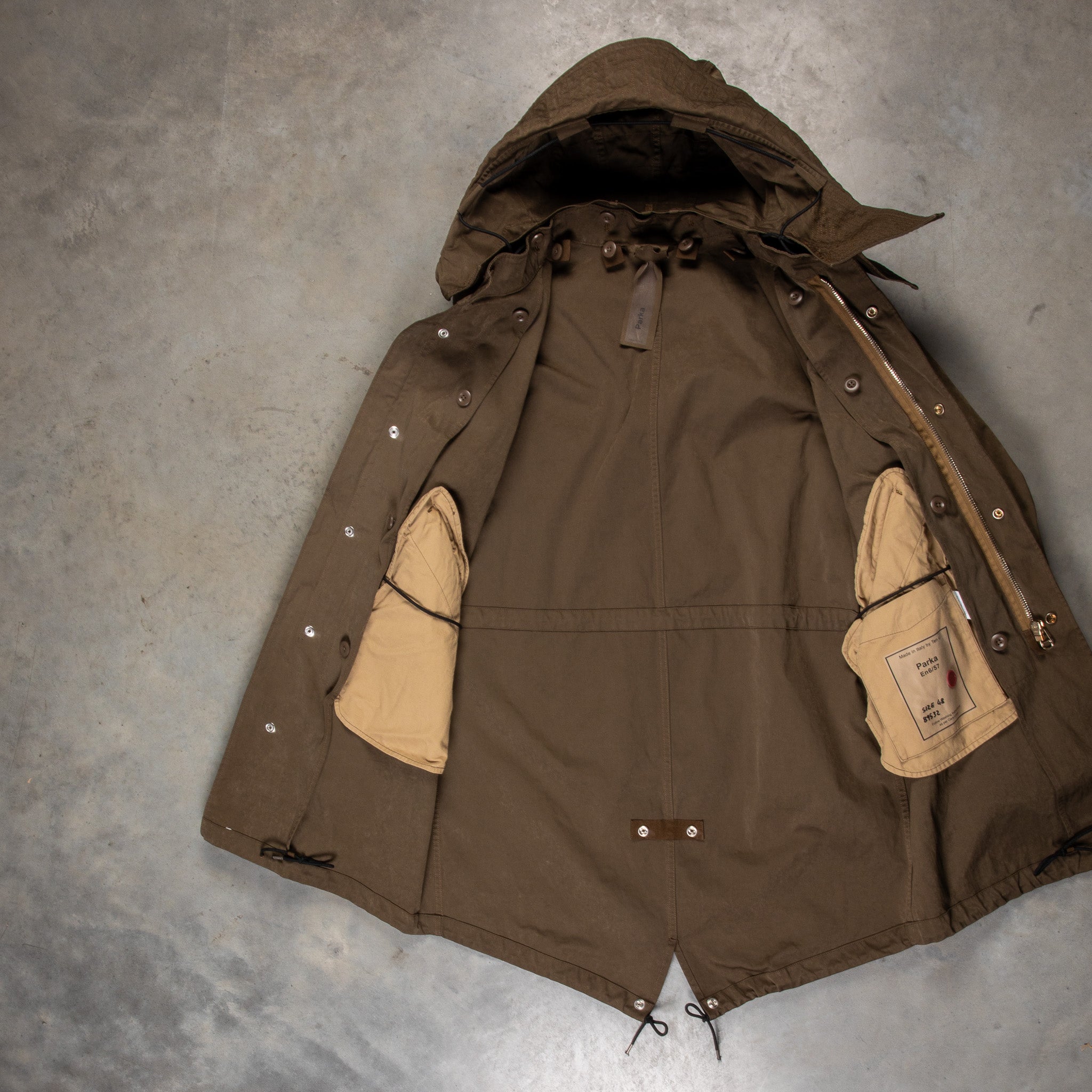 Ten C Parka Oliva Scuro