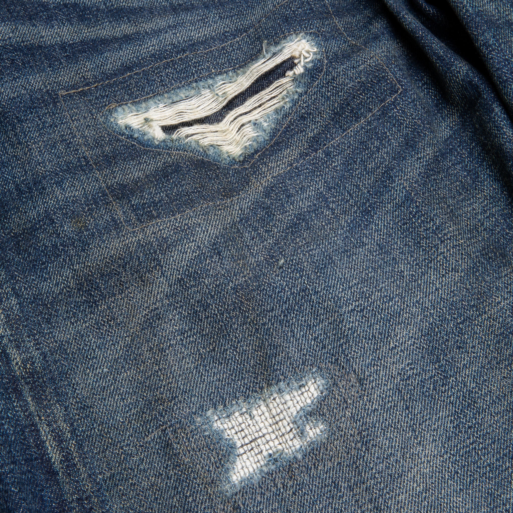 RRL Straight Fit Denim Hawley Wash