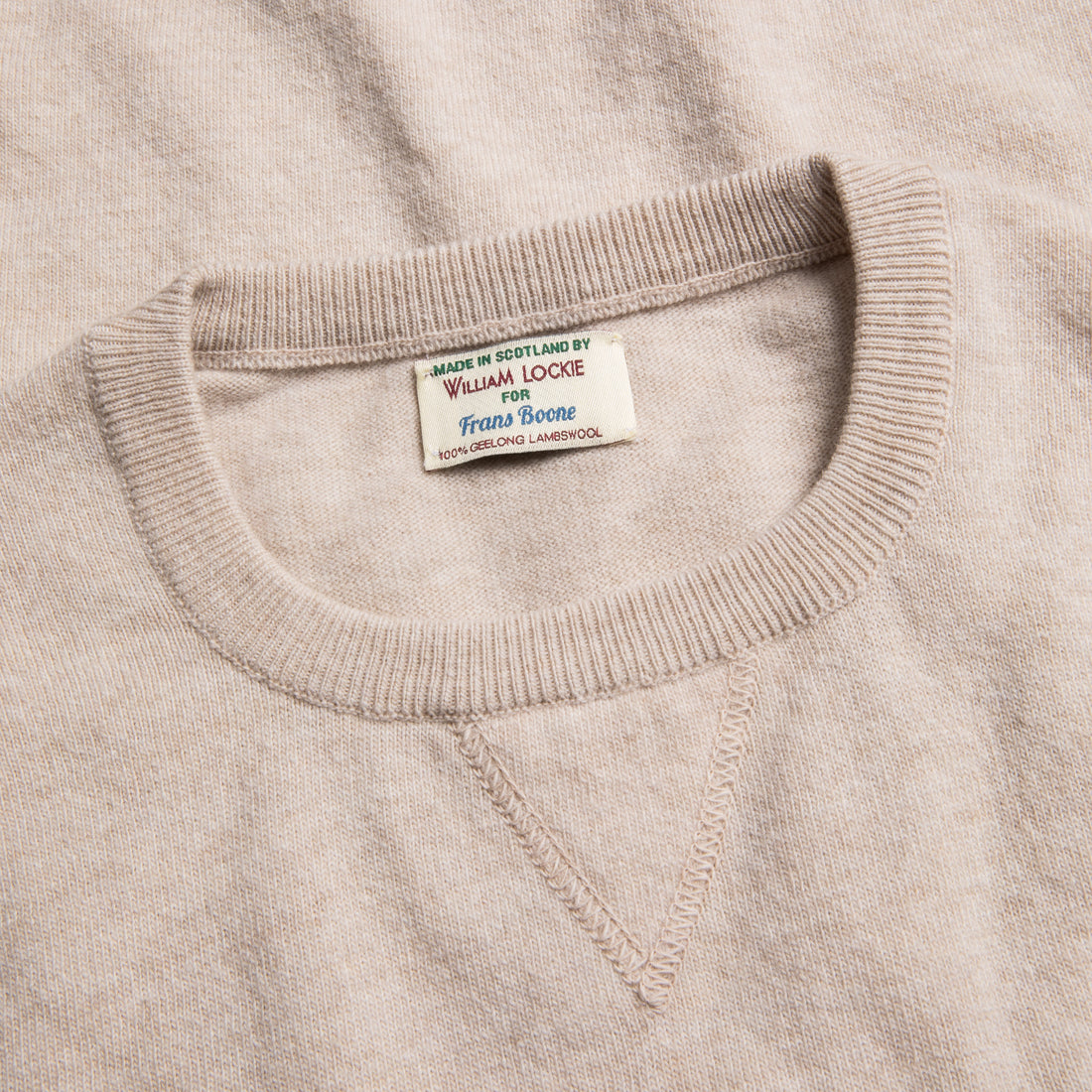 William Lockie x Frans Boone Super Geelong Gordon Crew Neck Slipover Swansdown