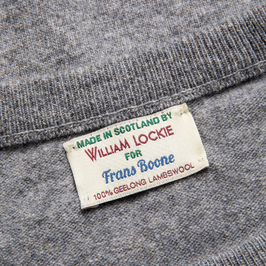 William Lockie x Frans Boone Super Geelong Gordon Crew Neck Slipover Flannel Grey