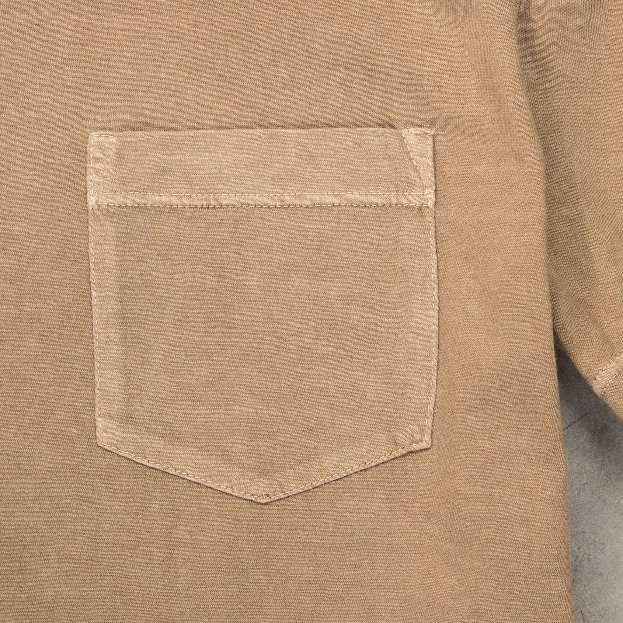 James Perse Crew Neck Pocket Tee Cashew