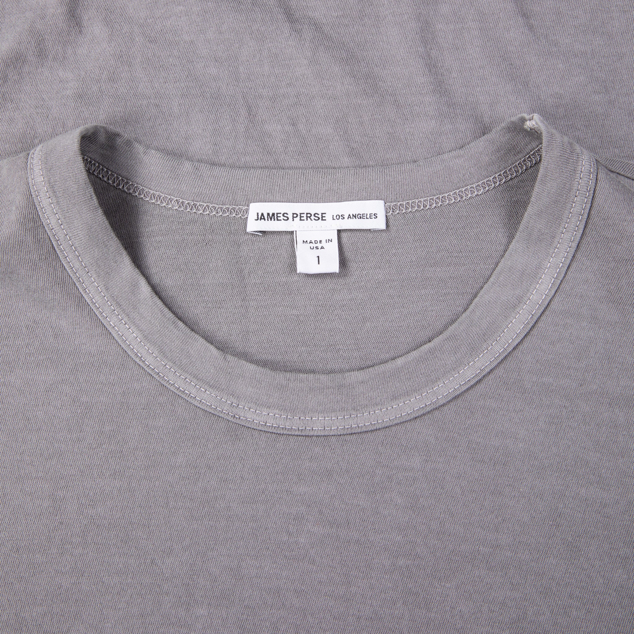 James Perse Crew Neck Tee Silver Grey