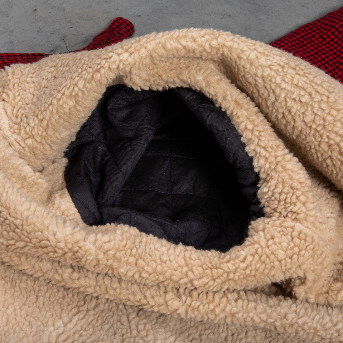 RRL Vermont Fleece Lined Shirt RL-663 Check Red Black