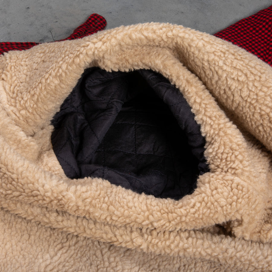 RRL Vermont Fleece Lined Shirt RL-663 Check Red Black