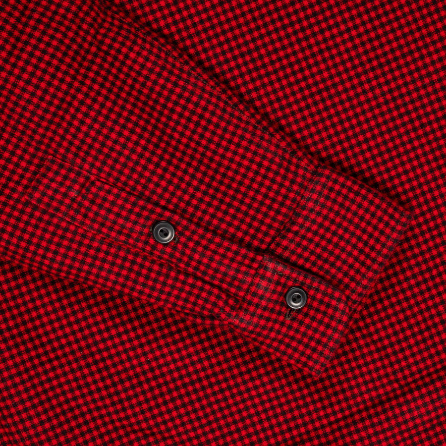 RRL Vermont Fleece Lined Shirt RL-663 Check Red Black