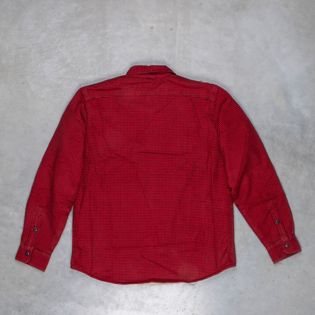 RRL Vermont Fleece Lined Shirt RL-663 Check Red Black