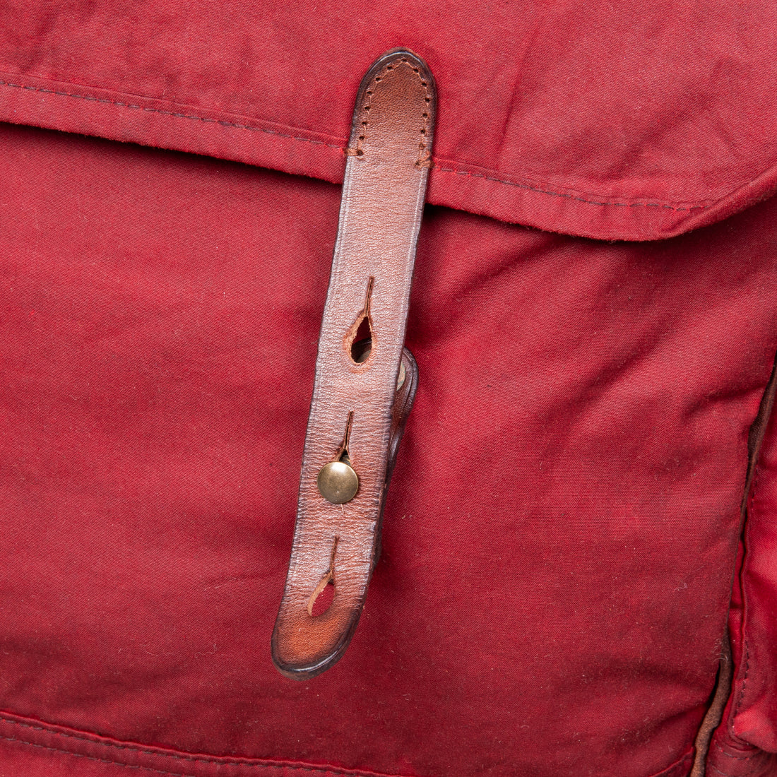 RRL Falcon Backpack Oil Cloth Red - Brown