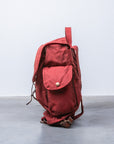 RRL Falcon Backpack Oil Cloth Red - Brown