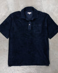 Engineered Garments Polo CP Velour Navy