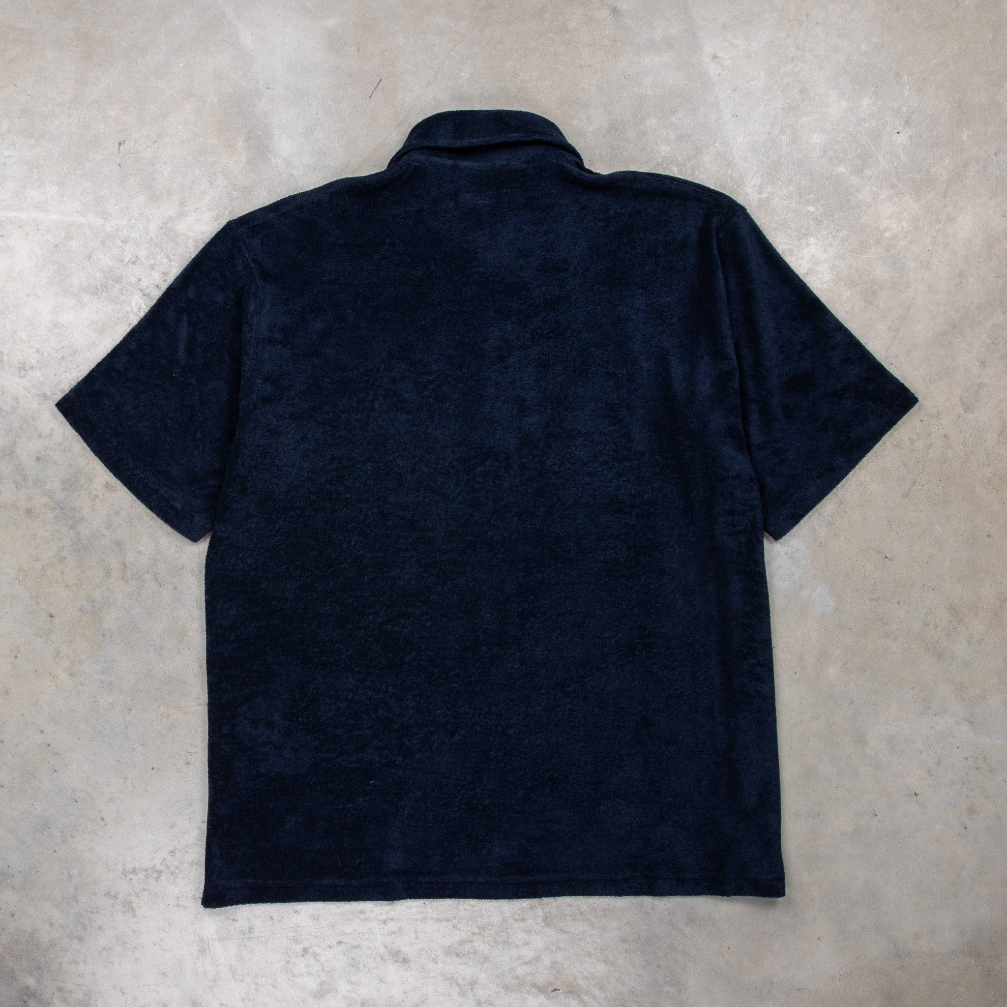 Engineered Garments Polo CP Velour Navy – Frans Boone Store