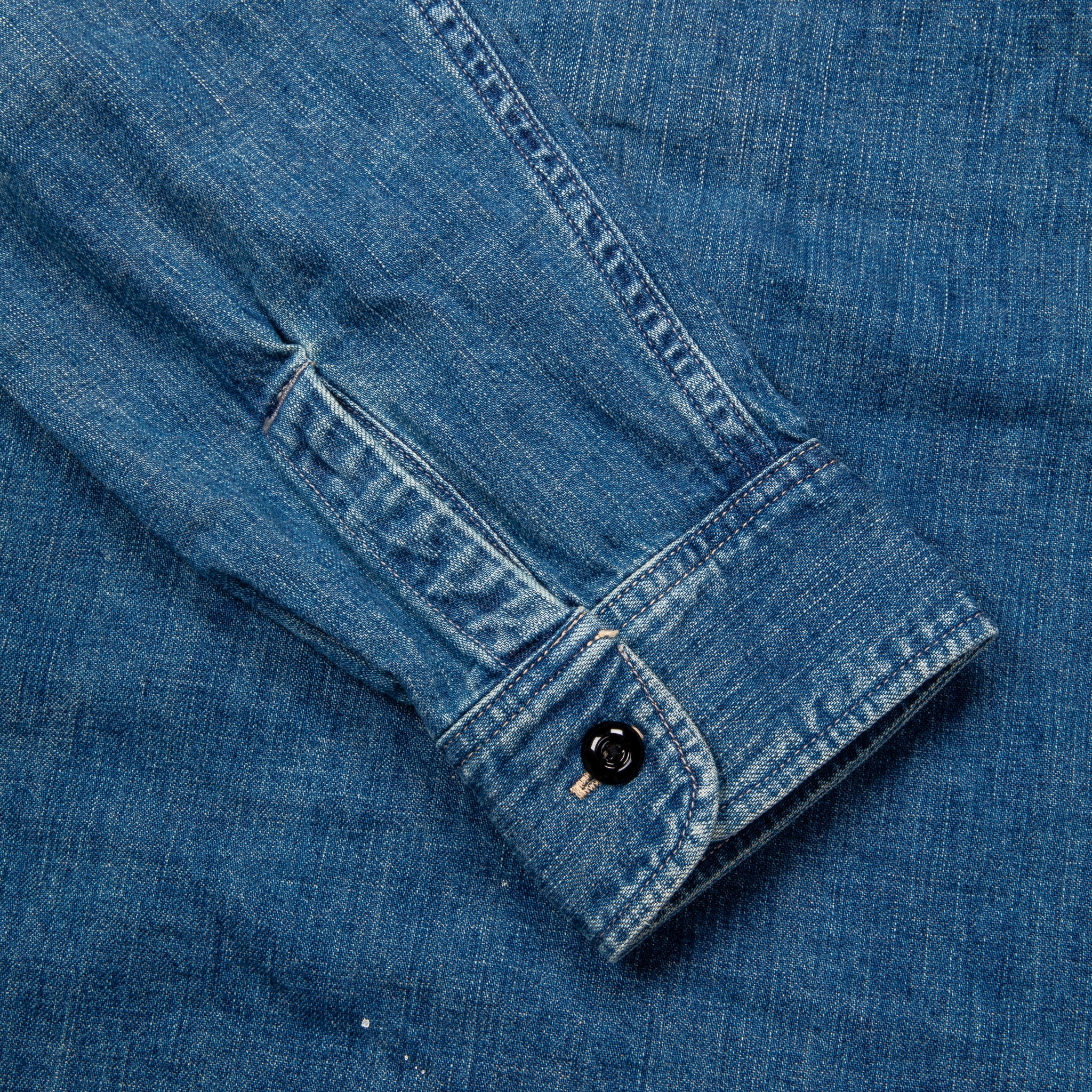 Fullcount 4890HW Work Shirt Denim Washed