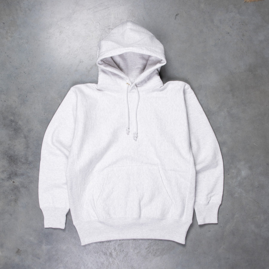 The Real McCoy's Heavyweight Hooded Sweatshirt Silver