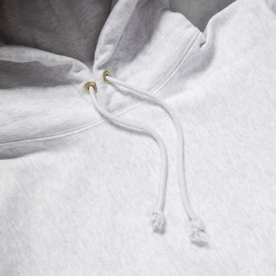 The Real McCoy's Heavyweight Hooded Sweatshirt Silver