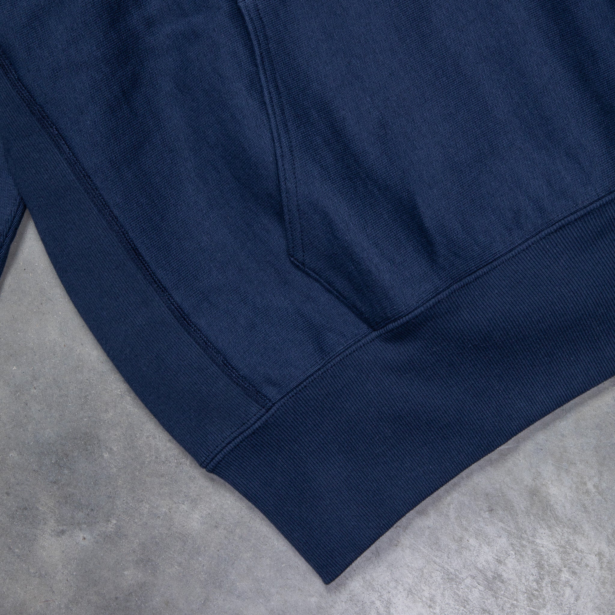 The Real McCoy&#39;s Heavyweight Hooded Sweatshirt Navy
