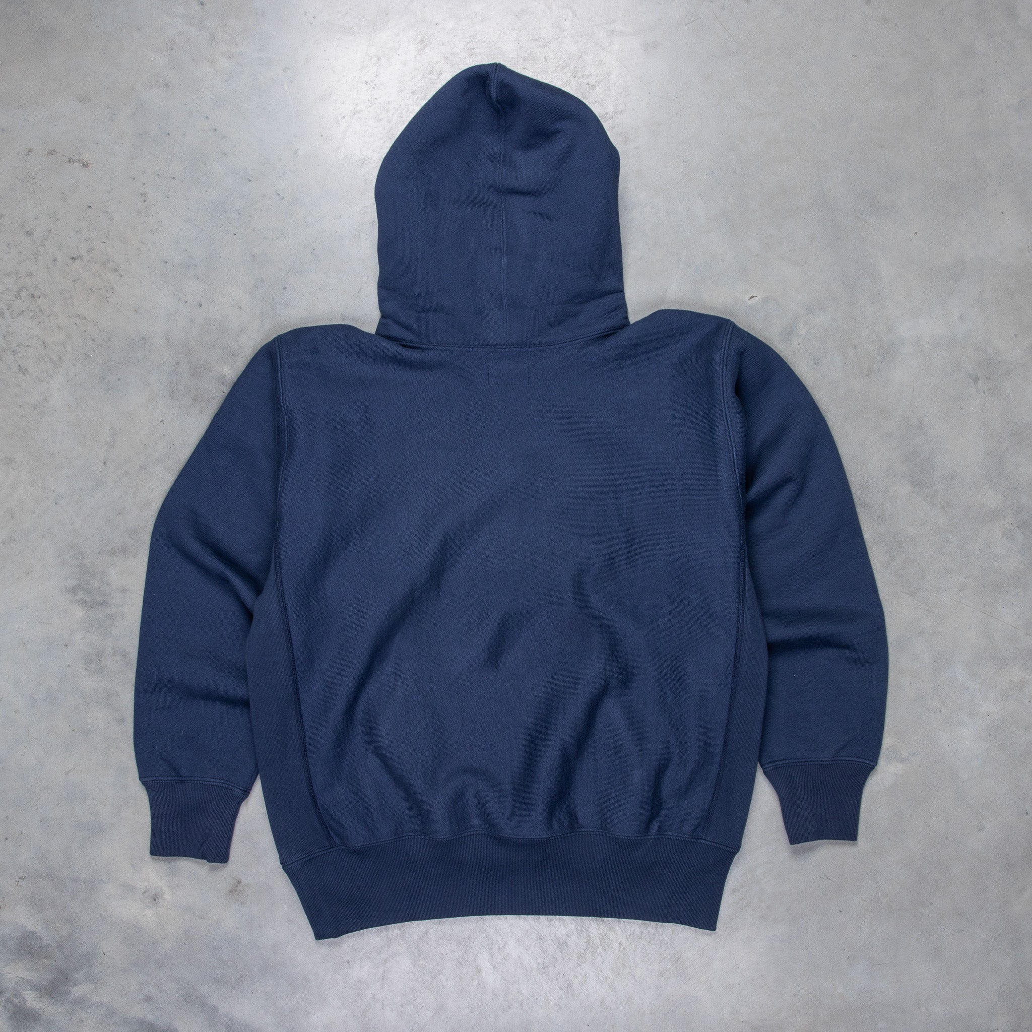 The Real McCoy&#39;s Heavyweight Hooded Sweatshirt Navy