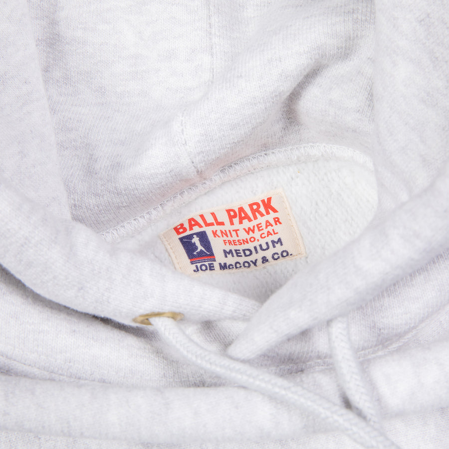 The Real McCoy's Heavyweight Hooded Sweatshirt Silver