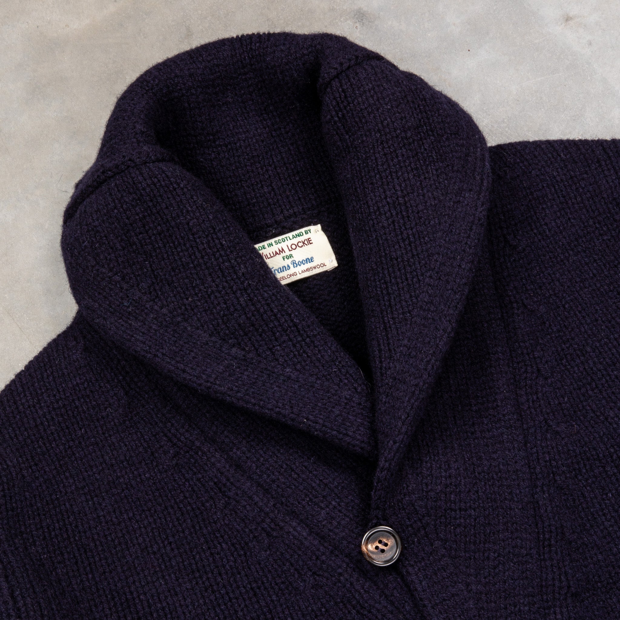 William Lockie x Frans Boone Alain Shawl Cardigan Lambswool