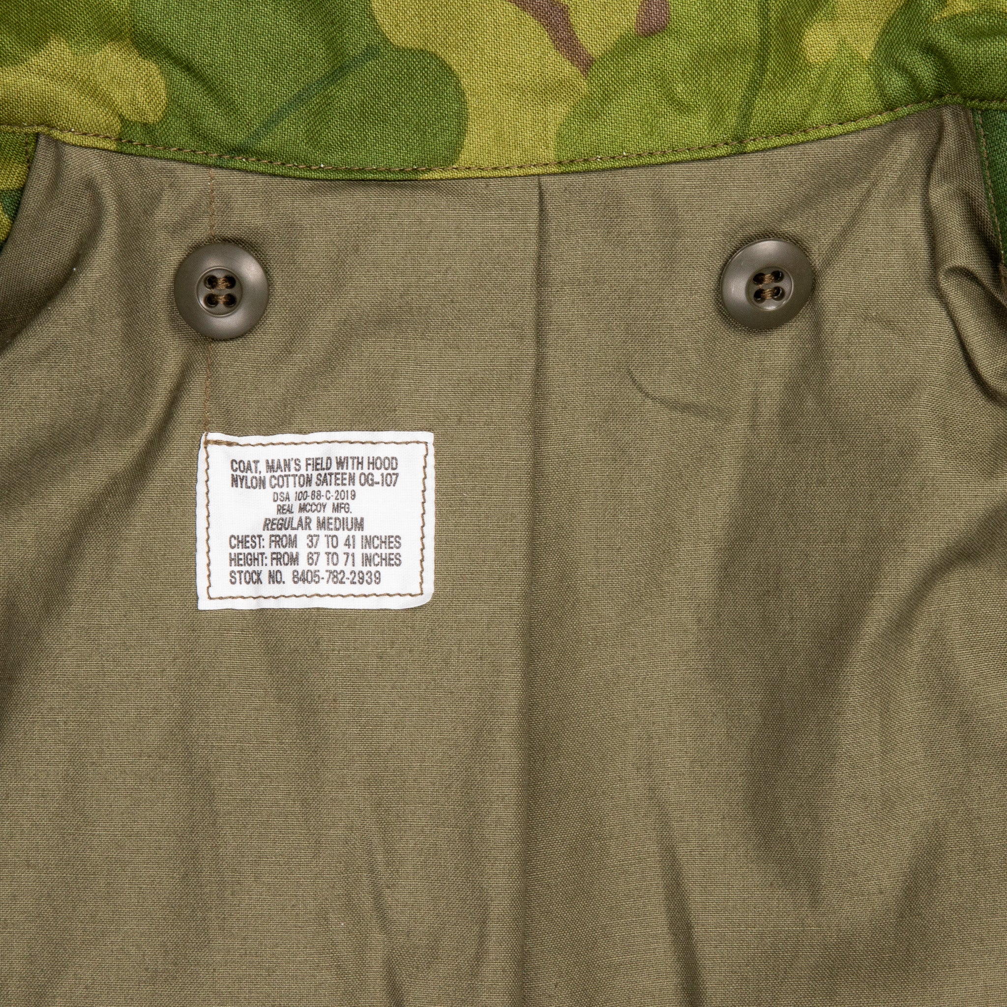 The Real McCoy&#39;s M-65 Field Jacket Mitchell Pattern