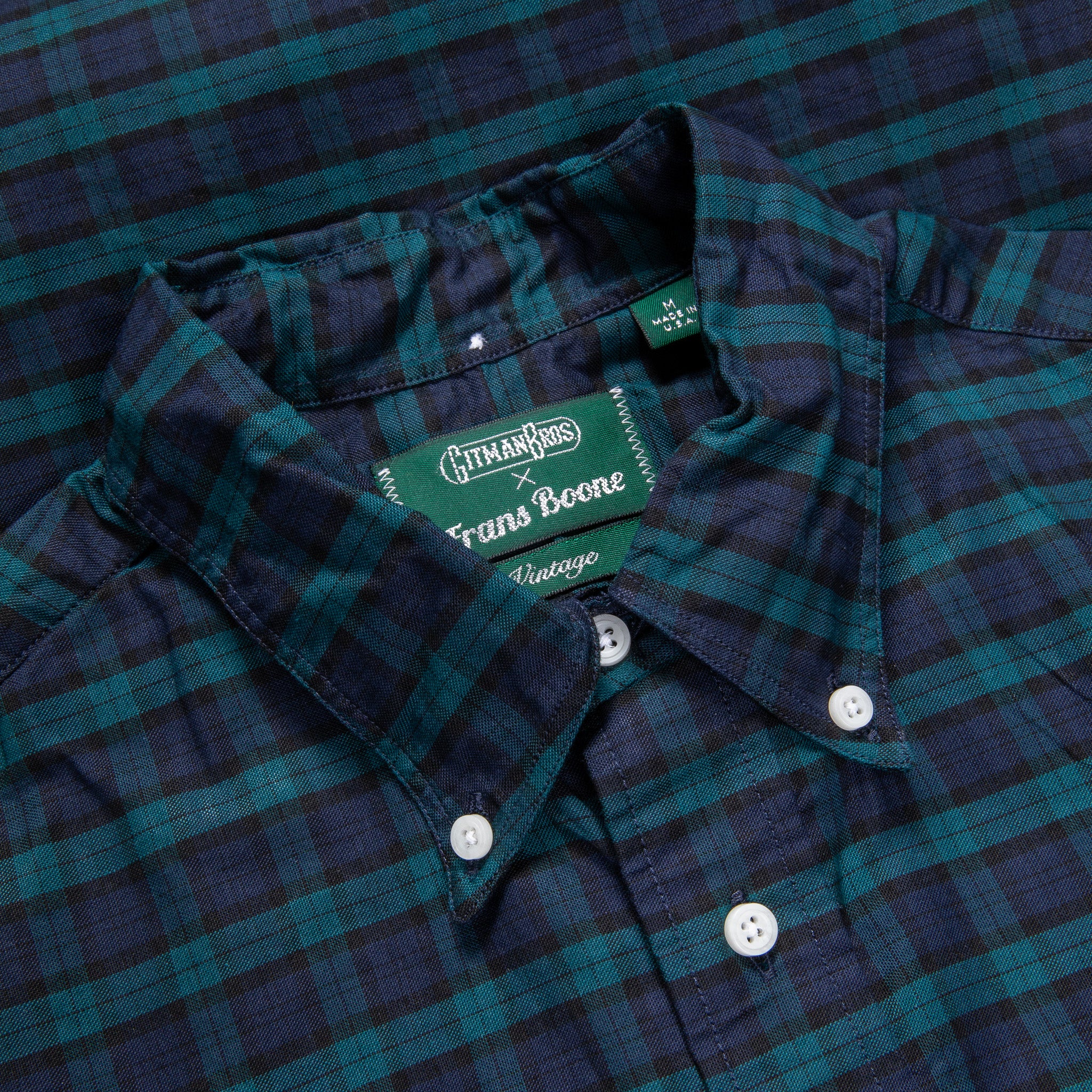 Gitman Vintage x Frans Boone Blackwatch Oxford - Noah