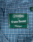 Gitman Vintage x Frans Boone Poplin Check Teal Russet White - Chad