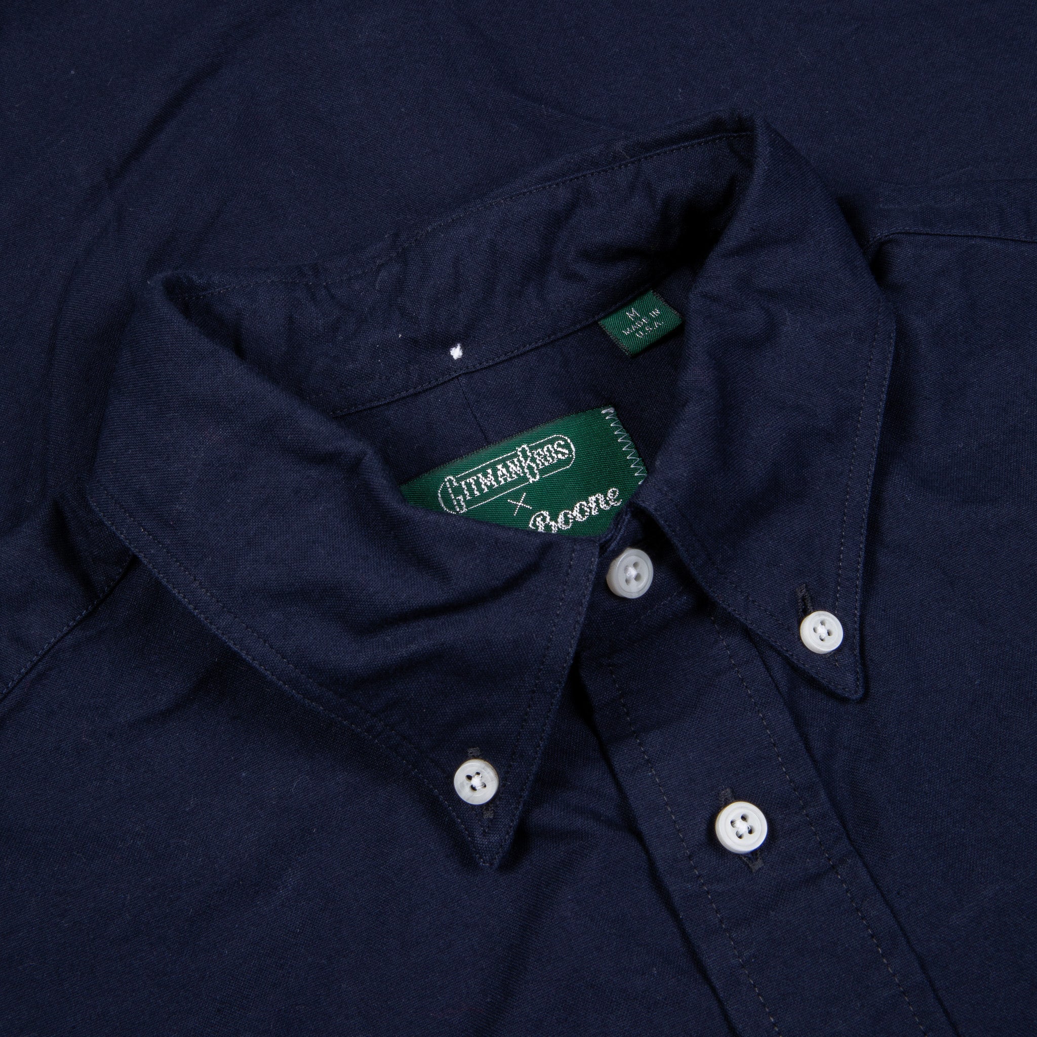 Gitman Vintage X Frans Boone Overdyed Navy Oxford - Lee
