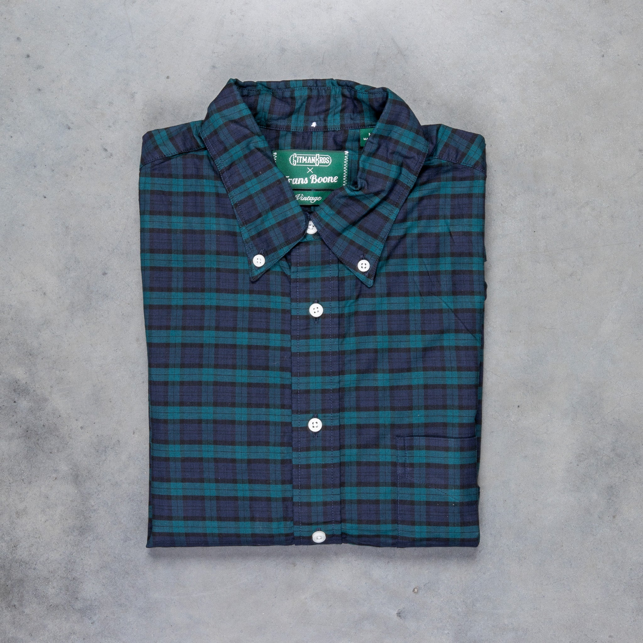 Gitman Vintage x Frans Boone Blackwatch Oxford - Noah