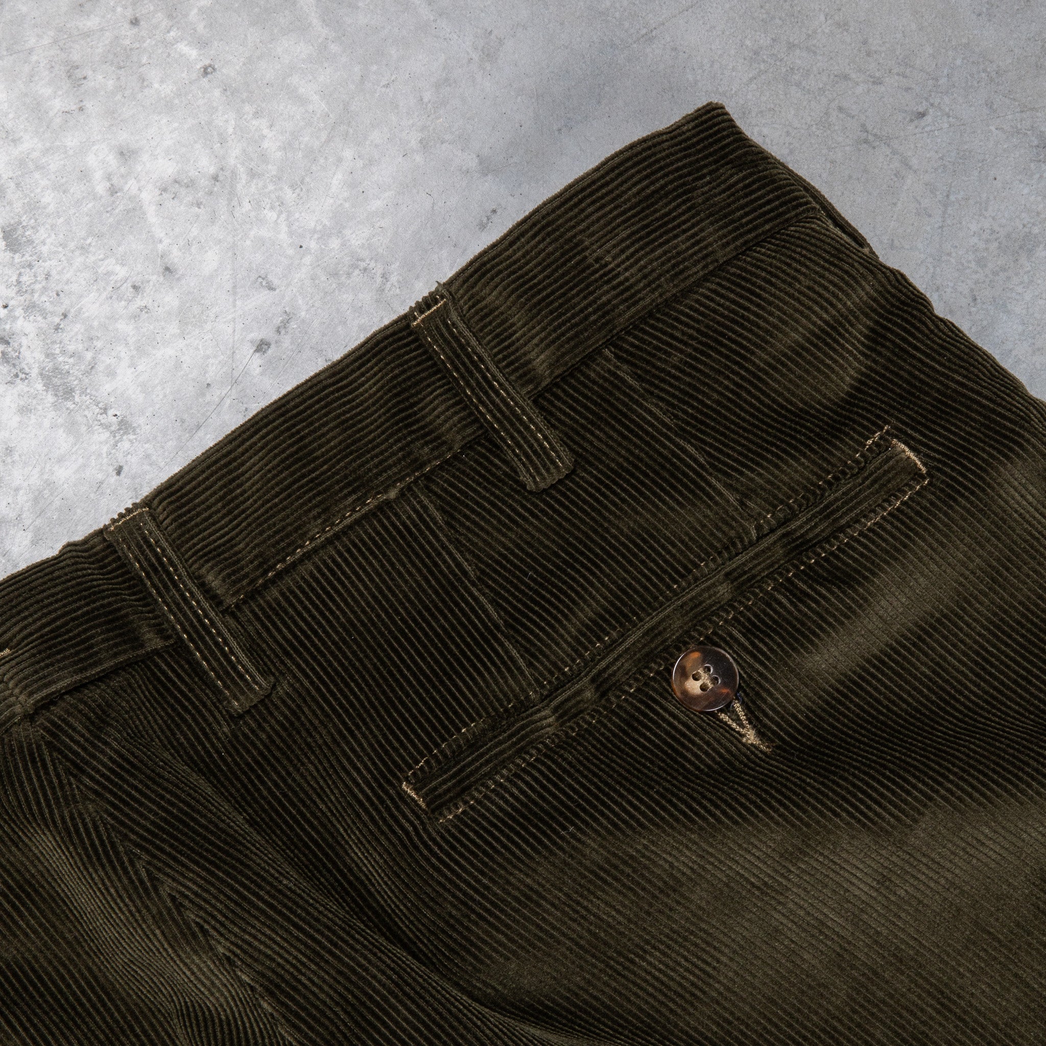 Rota Sport Medium Rise Slim Fit Corduroy Oliva Scuro