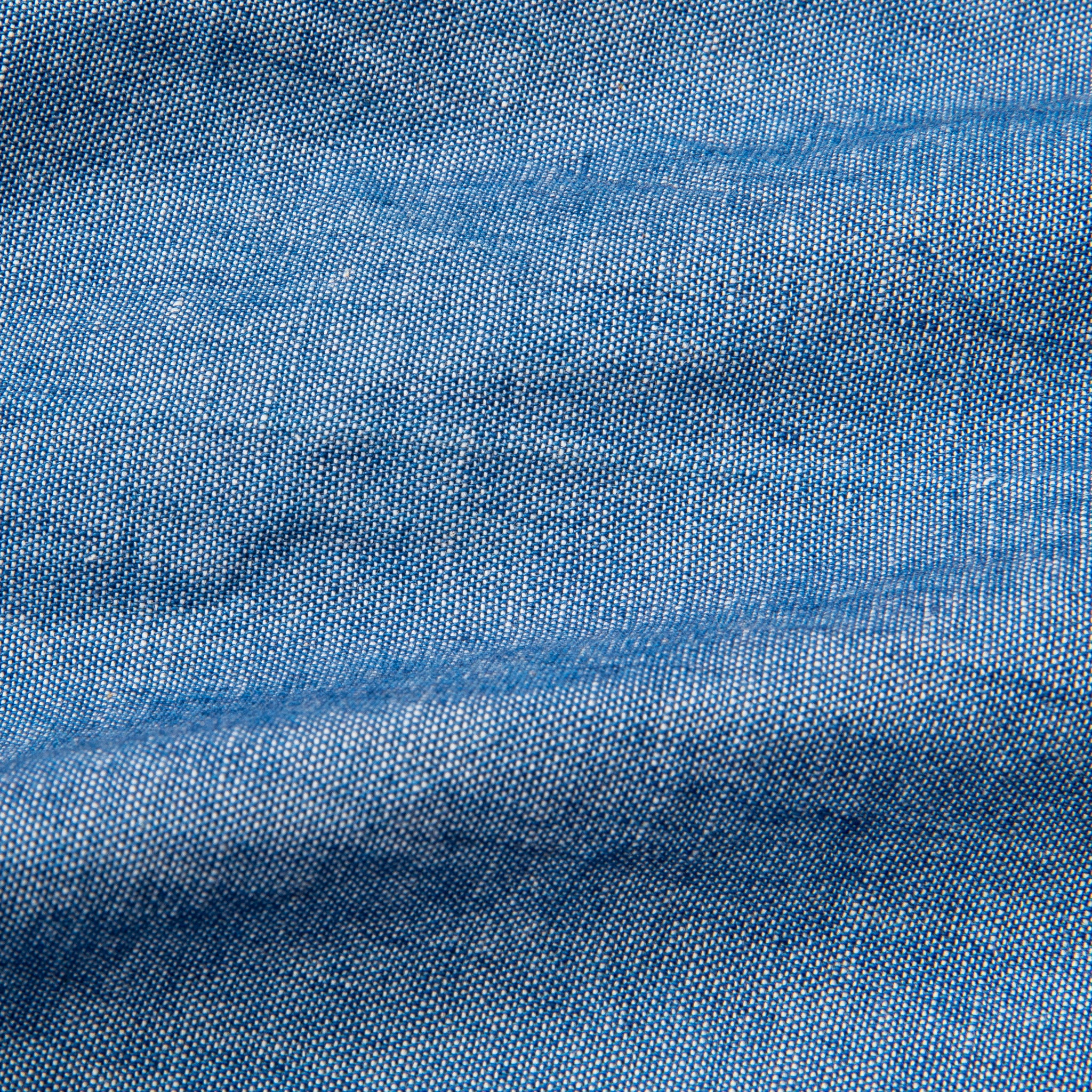 Orslow Button Down Washed Chambray Shirt